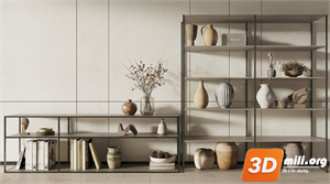 Decorative cabinet Skp Files
